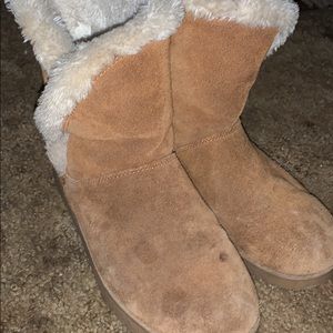 Faux fur boots